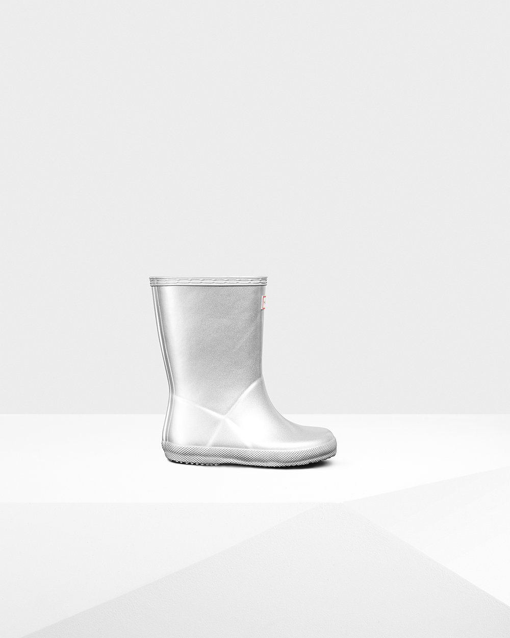 Hunter Original First Classic Metallic Rain Boots - Online Kids Silver - MQCRWG173